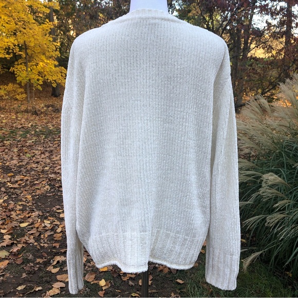 Max Studio Cream Chenille Sweater - Picture 2 of 6
